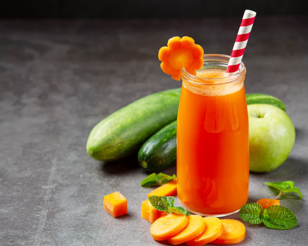 Carrot Cucumber Apple Smoothie