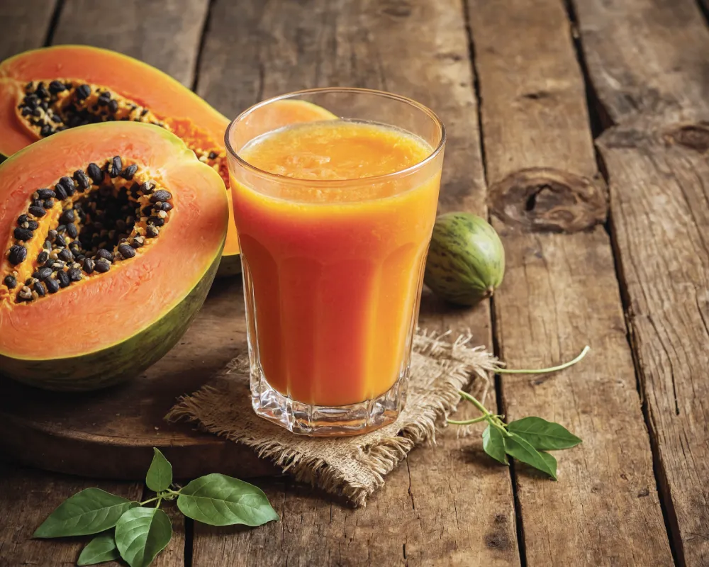 Papaya Carrot Lime Smoothie