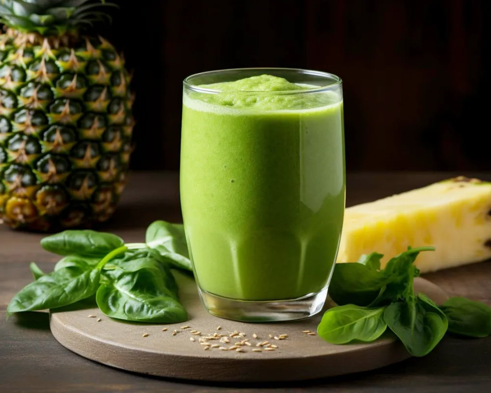 Pineapple Spinach Green Smoothie